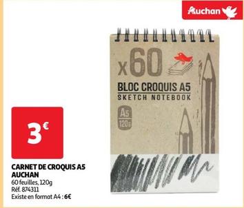 Auchan - Carnet De Croquis A5