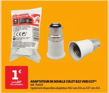 Adaptateur De Douille Culot B22 Vers E27