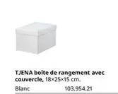 Tjena Boîte De Rangement Avec Couvercle offre sur IKEA