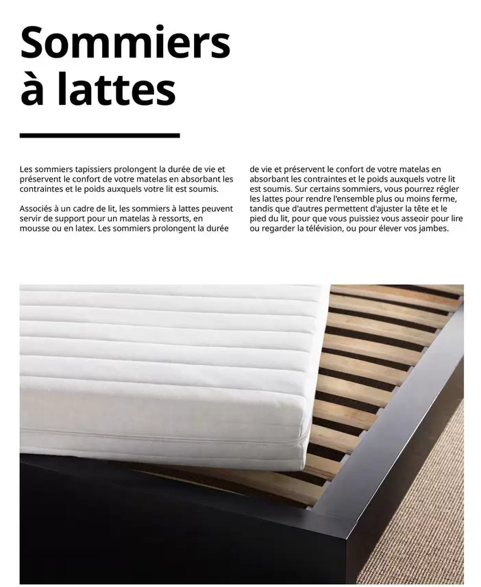 Sommiers À Lattes offre sur IKEA