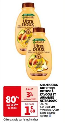 shampooing nutrition intense à l'avocat et au karité ultra - promo et caractéristiques incluses