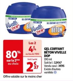 Gel Coiffant Béton Vivelle Dop