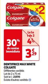 Dentifrice Max White