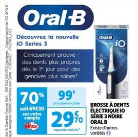 Brosse À Dents Électrique Io Série 3 Noire