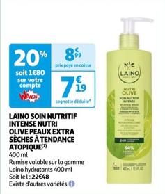 Laino - Soin Nutritif Intense Nutri Olive Peaux Extra Sèches À Tendance Atopique : le soin idéal pour nourrir et protéger votre peau en profondeur ! Profitez de notre promo exceptionnelle sur ce produit riche en nutriments et adapté aux peaux le