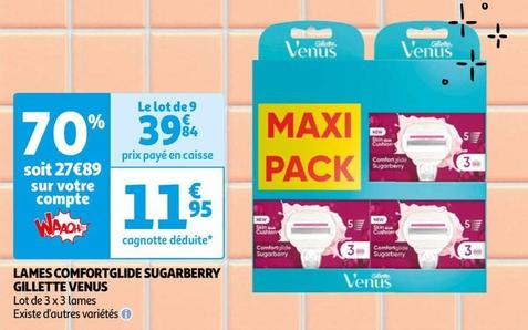 Venus - Lames Comfort Glide Sugarberry Gillette