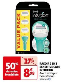intuition - rasoir 2 en 1 sensitive care