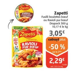 Zapetti - Fusilli Boulettes Boeuf