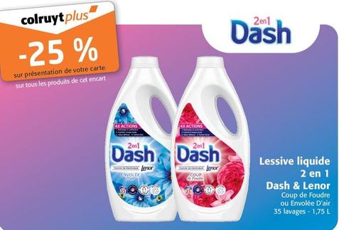 Dash & Lenor - Lessive Liquide 2 En 1