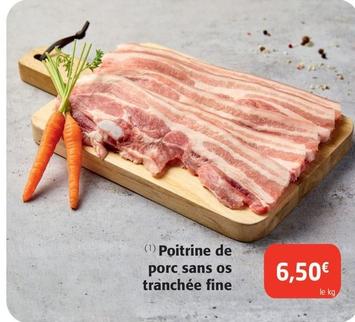 Poitrine De Porc Sans Os Tranchée Fine