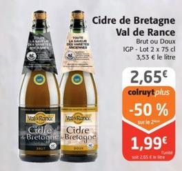 Cidre De Bretagne Val De Rance