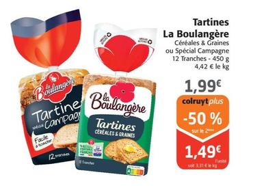Tartines La Boulangère