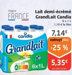 Lait Demi-écrémé Grandlait