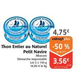 Thon Entier Au Naturel