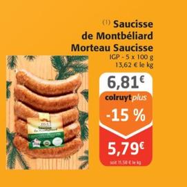 Montbeliard Morteau - Saucisse