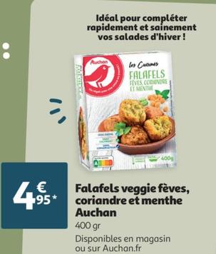 Auchan - Falafels Veggie Fèves, Coriandre Et Menthe