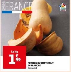 Potiron Ou Butternut En Tranche