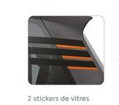 2 Stickers De Vitres offre sur Citroën