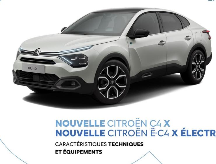 Nouvelle Citroën C4 X offre sur Citroën