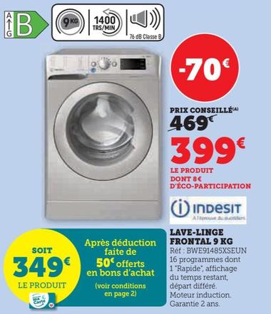 Lave-linge Frontal 9 Kg