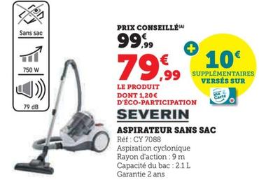 Aspirateur sans best sale sac super u