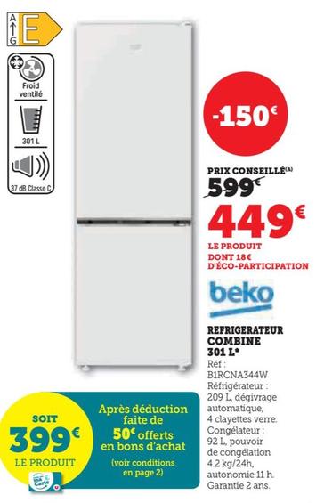 Refrigerateur Combine 301 L