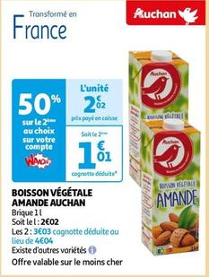 Boisson Végétale Amande Auchan