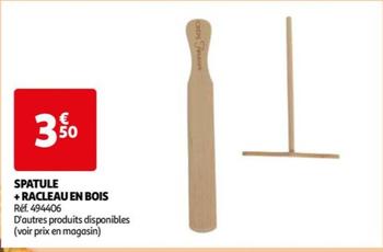 spatule +racleau en bois