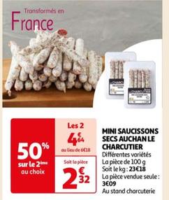 Auchan - Mini Saucissons Secs Le Charcutier