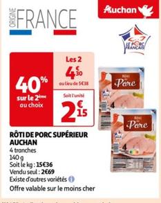 Auchan - Rôti De Porc Supérieur