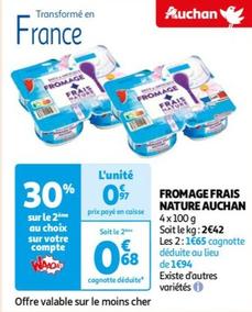 Auchan Fromage Frais Nature