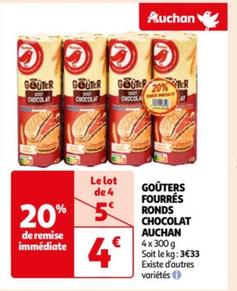 Auchan - Gouters Fourres Ronds Chocolat