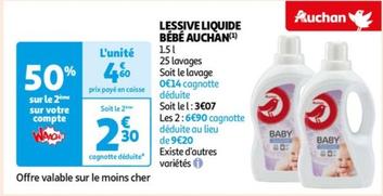 Auchan - Lessive Liquide Bébé