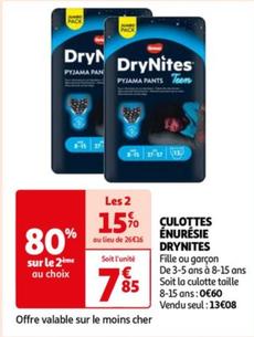 Culottes Énurésie Drynites