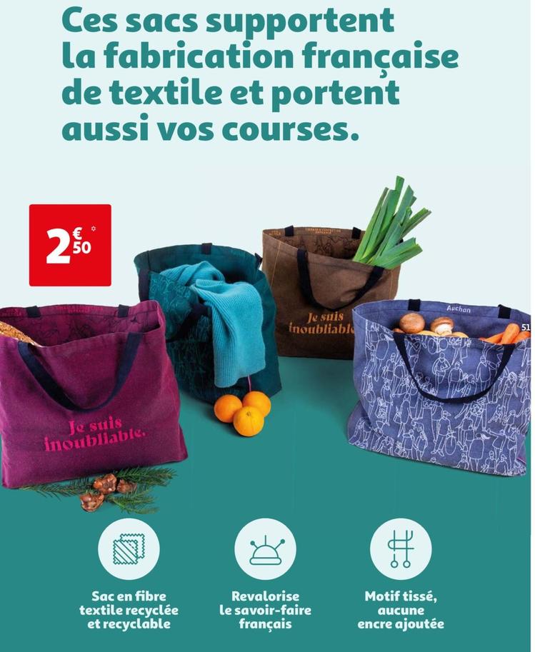 sacs frenchy : votre soutien pour la fabrication française de textile et vos courses