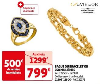 La Vie En Or - Bague Ou Bracelet Or 750 Milliemes