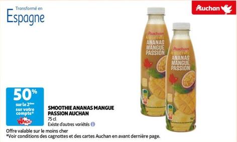 Auchan - Smoothie Ananas Mangue Passion