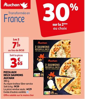 Auchan - Pizza Aux Deux Saumons