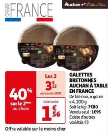 Galettes Bretonnes Auchan À Table En France