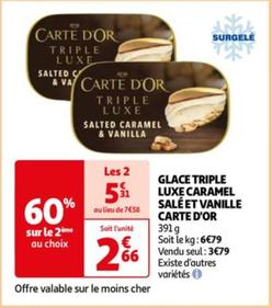 Glace Triple Luxe Caramel Salé Et Vanille