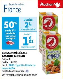 Boisson Végétale Amande Auchan