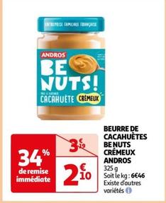 Beurre De Cacahuètes Be Nuts Crémeux