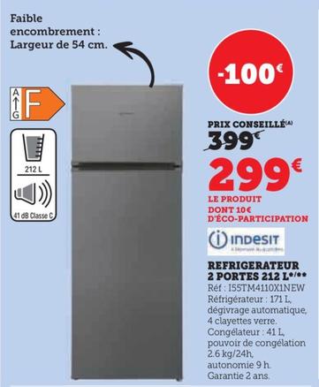 Refrigerateur 2 Portes 212 L