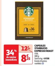 Starbucks - Capsules Espresso Roast