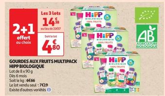 Hipp Biologique - Gourdes Aux Fruits Multipack