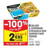 Salade & Compagnie Stockholm Oeuf Saumon Fumé