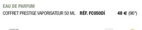 Fragonard - Eau De Parfum Coffret Prestige Vaporisateur 50 Ml offre sur Fragonard