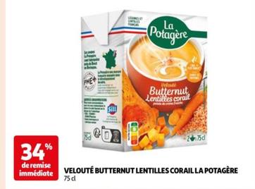 La Potagere - Veloute Butternut Lentilles Corail