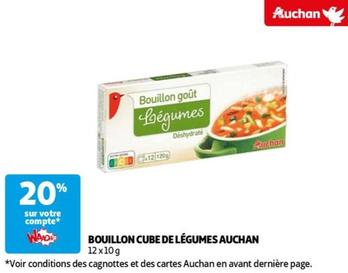 Auchan - Bouillon Cube De Légumes