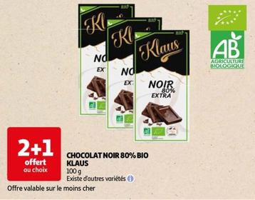 klaus - chocolat noir 80% bio